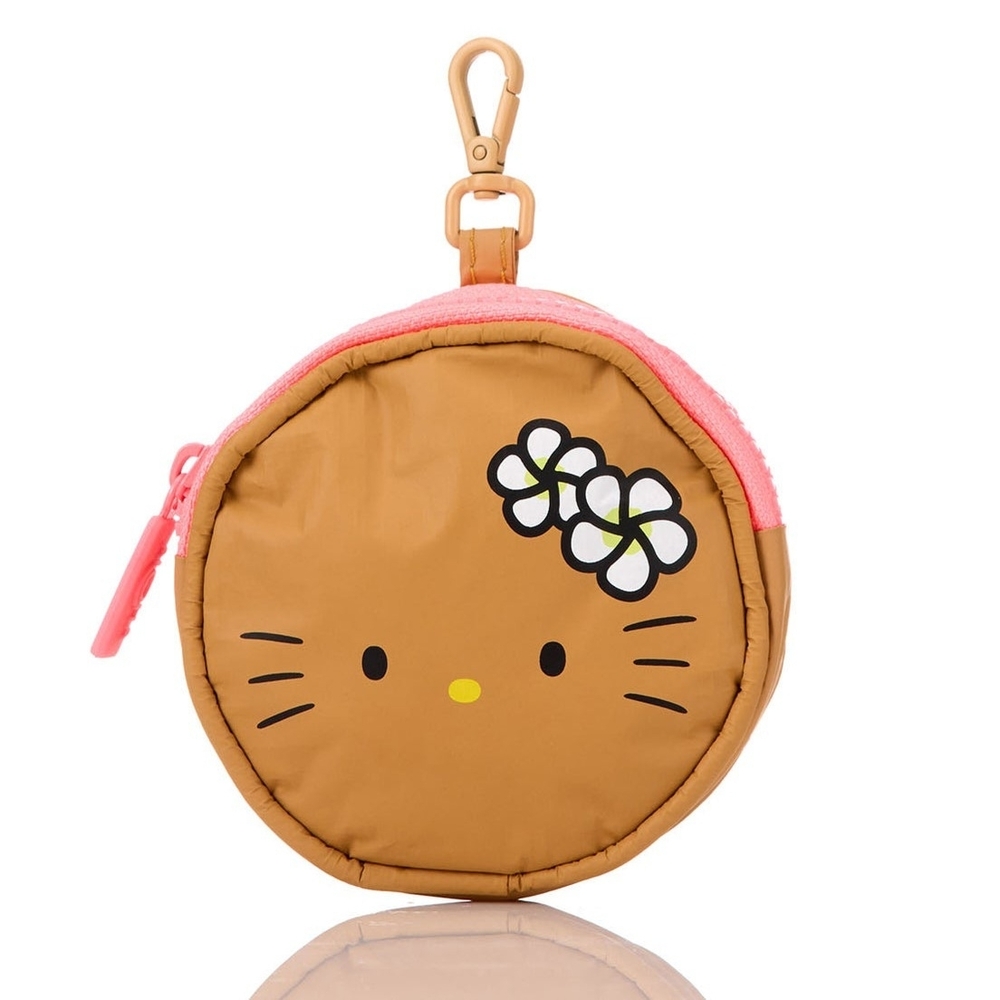 Aloha Collection Tan Hello Kitty Mini Cutie Pouch Hawaii Exclusive Ltd Edition